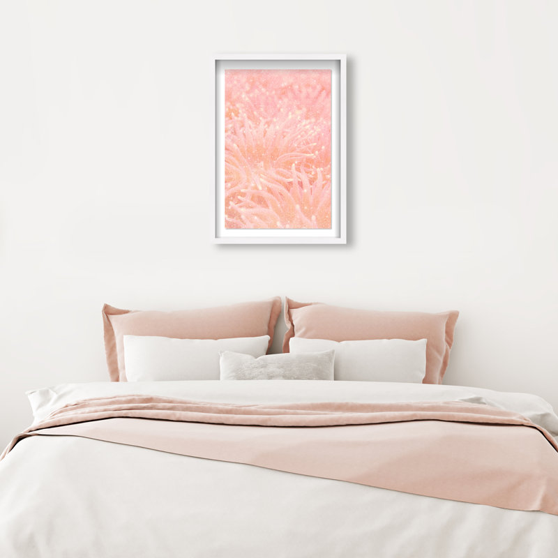 Deep Sea Flowers Print by Oliver Gal, 25.5"H x 17.5"W, White Shadowbox