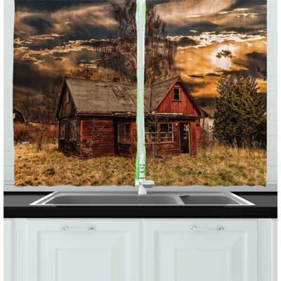 Pointed Kitchen Curtain
