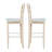 Maner Solid Wood Counter Stool