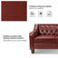 Canapé en cuir véritable avec accoudoirs inclinés de 82,28 po de large Raeburn-70583519