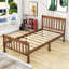 Cesura Twin Wood Platforms Bed with Headboard-1440182036