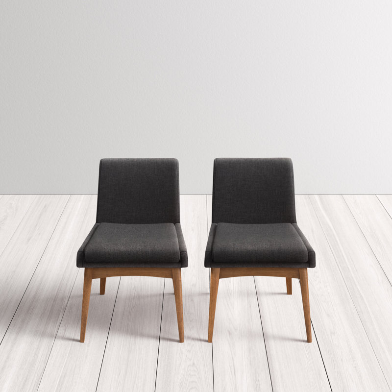 Klimek 17.91'' H Upholstered Side Chair, Dark Gray