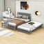 Lit plateforme en bois avec couchette réglable Karidee-1267750680