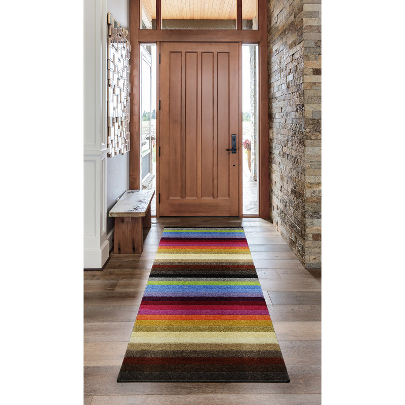 Hyatt Striped Area Rug Set, Runner 66 x 200cm