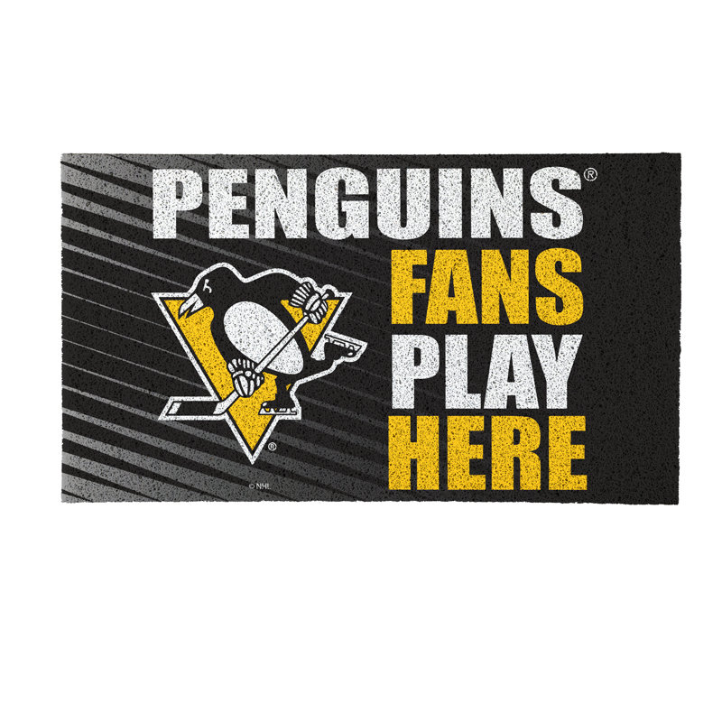 Pittsburgh Penguins Fan PVC Mat, 28"x16"