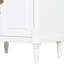 Meuble-lavabo blanc de 30 po en bois d'hévéa massif, lavabo en céramique, tiroir rabattable, tablette réglable et rangement pour porte