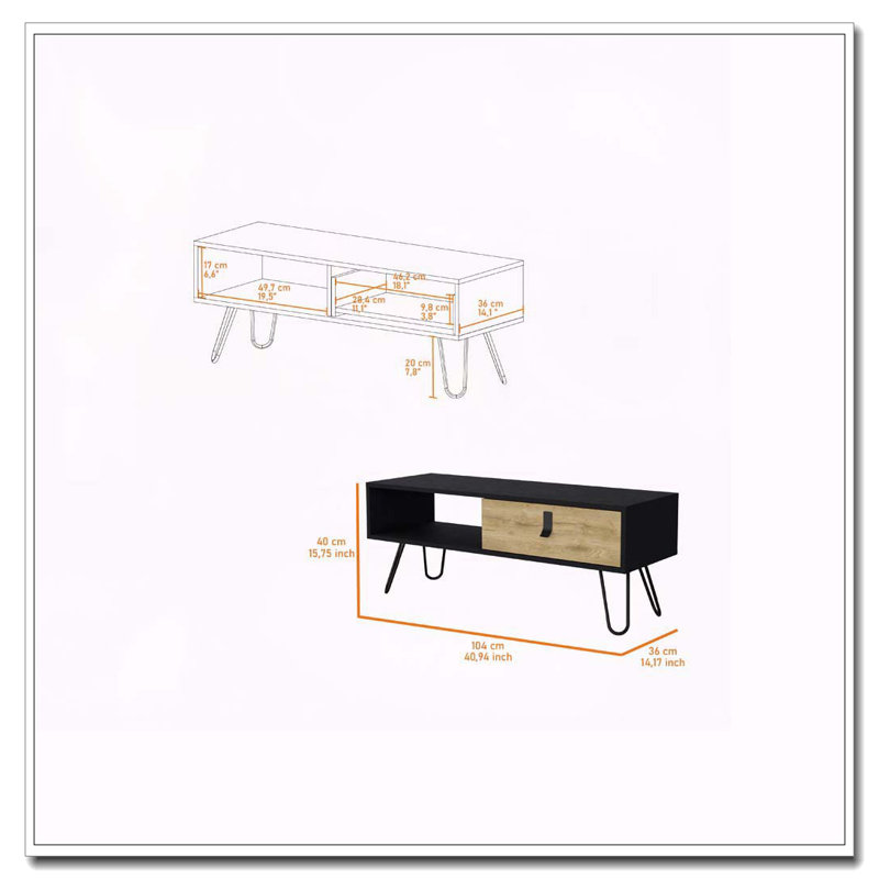 Table basse noire et Macadamia