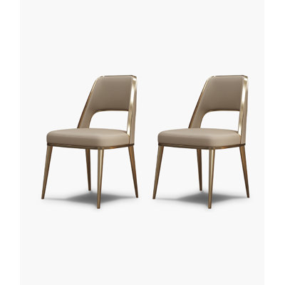 Chaise de salle à manger en acier inoxydable