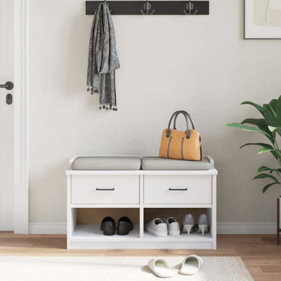 Hallway Bench SANDNES 87X40x50 Cm Solid Wood Pine