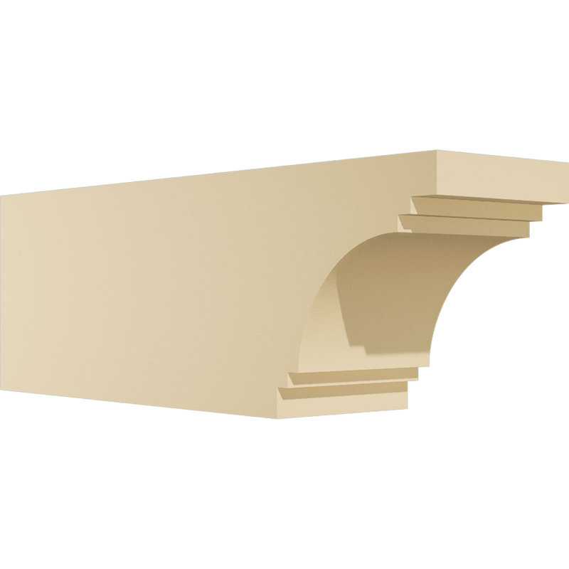 Pescadero Signature Urethane Rafter Tail, Primed Tan, 8" H x 24" W x 6" D
