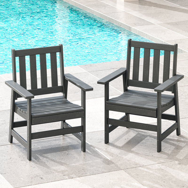Chaise d'extérieur HDPESRS, Gris