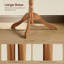 Rubberwood Freestanding 10 - Hook Coat Rack