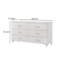 Commode double l 6 tiroirs Luda