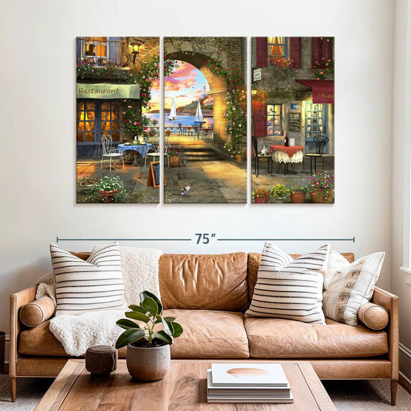 Sireci Mediterranean Evening, 42" H x 65" W