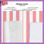 Pink White Stripes Window Curtains, Stripes Sheer & Blockout Curtains - 1 Panel-1206219121-1206219122