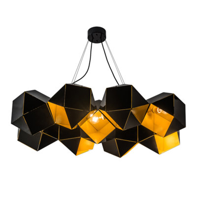 Vierzehn 9 - Light Steel Geometric Chandelier