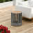 Grey Rope & Natural Acacia Wood Outdoor Side Table, Weather-Resistant Patio End Table For Garden, Yard & Balcony-1199822145