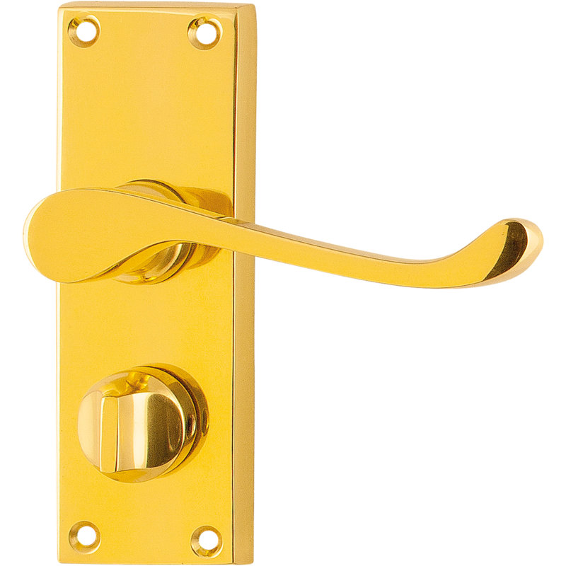 Amarae Door Handle, Polished Brass