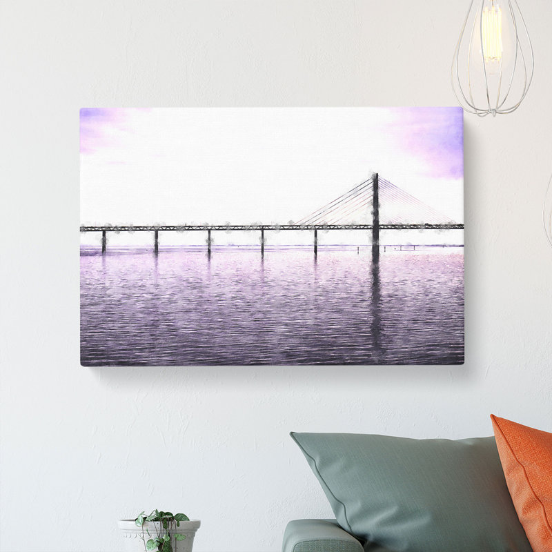 Oresund Bridge - Wrapped Canvas, 60cm H x 91cm W x 3cm D