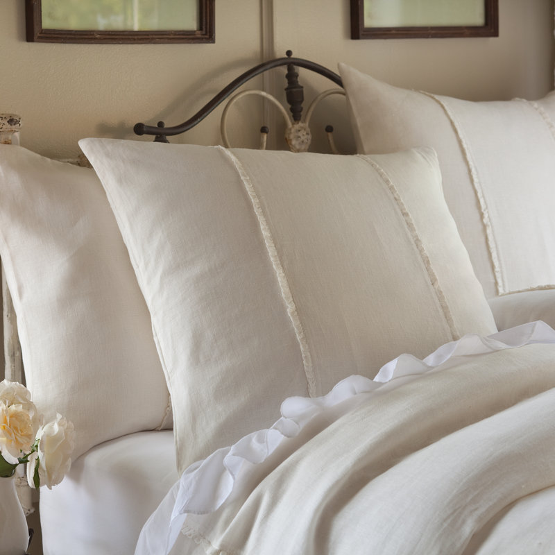 Hampton Sham, Cream, Euro