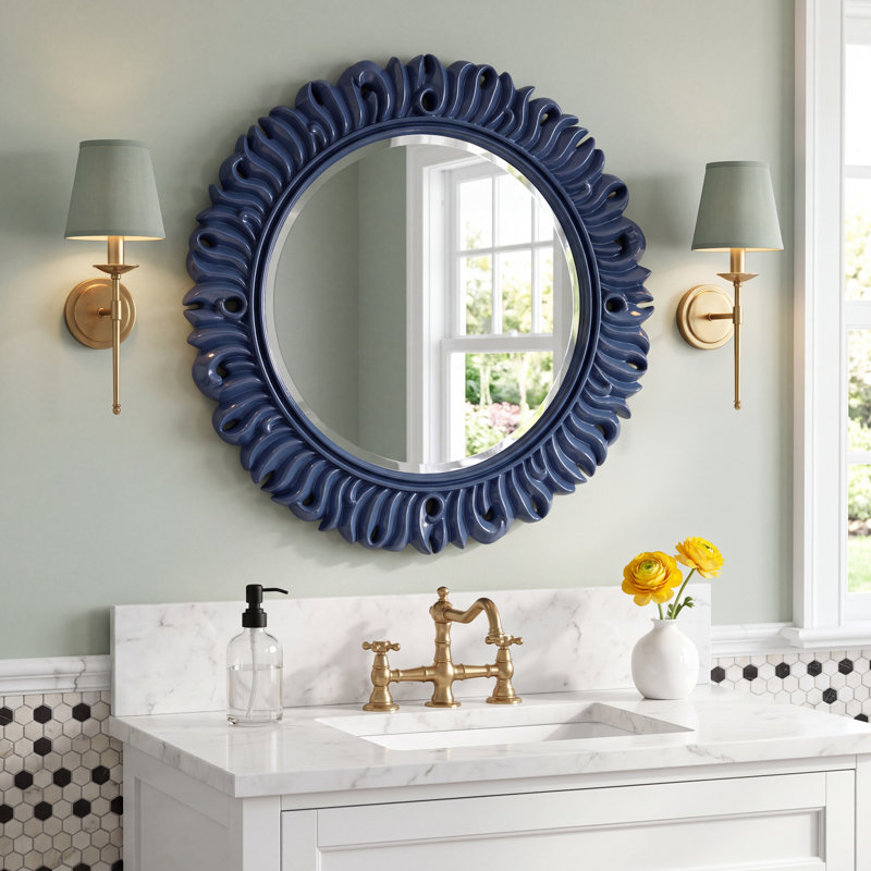 El Castillo Sun Mirror Navy Blue, Blue