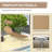 Outdoor Pool Chaise Lounge Chair, Folding Tanning Chair With Sun Shade, Tan-693633062