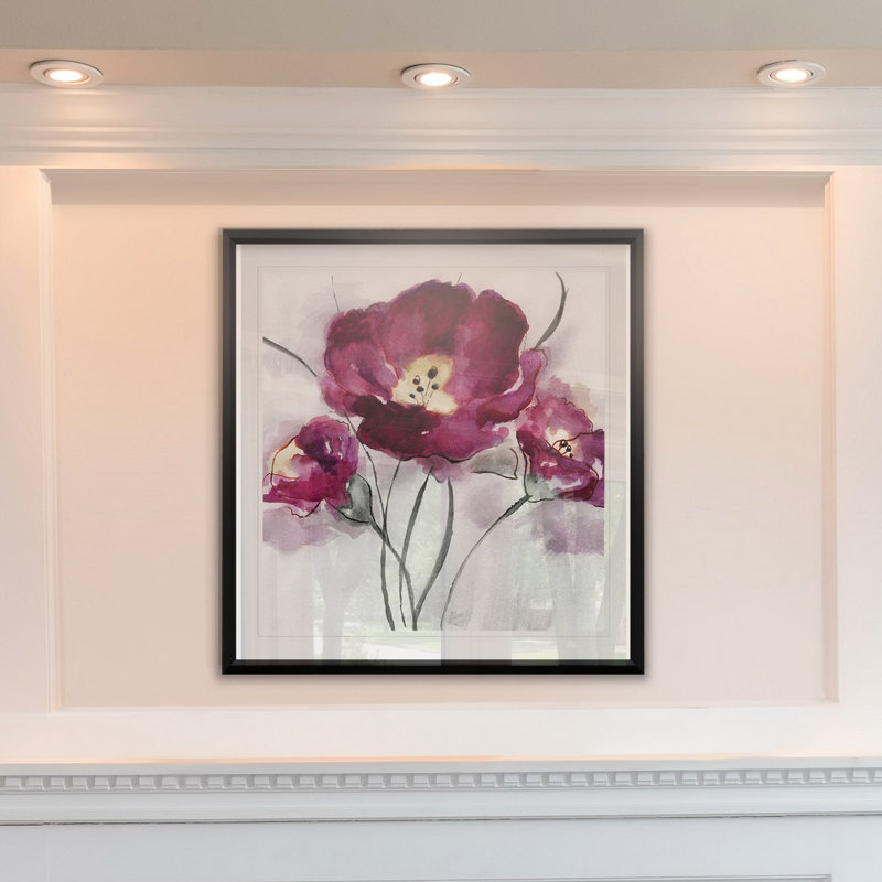 « my magenta ii », impression encadrée, H 30,5 po x l 30,5 po x P 1,5 po