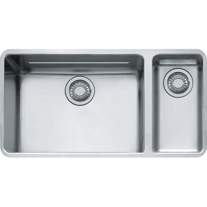 Kubus 33" L x 17" W Undermount Double Basin Kitchen Sink