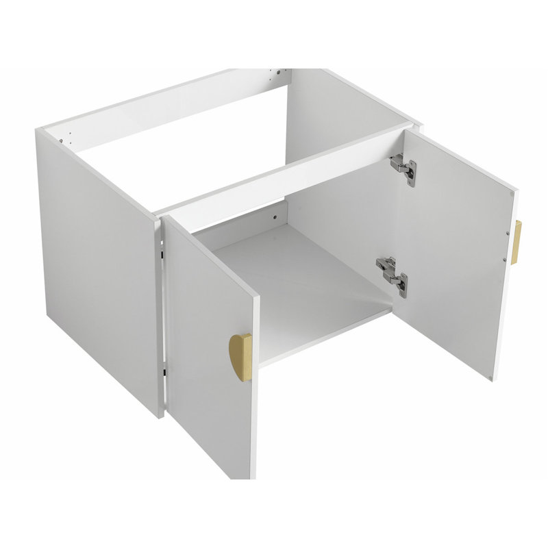 27.80'' Single Bathroom Vanity with Ceramic Top