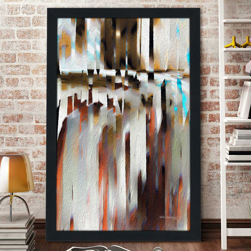«Matthew 16:24 Follow Jesus» par Mark Lawrence - reproduction imprimée, H 49,5 po x l 33,5 po x P 1 po, Cadre espresso