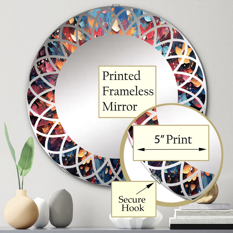 Miroir mural Lyusha, 24 po x 24 po