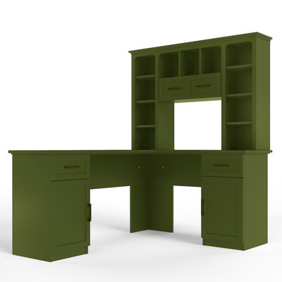 Bureau en L Farmhouse pour bureau à domicile