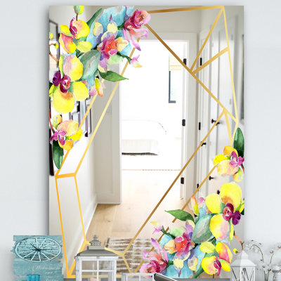 Miroir décoratif efflorescent