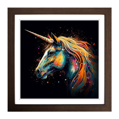 Unicorn Graphic Art - Framed Print