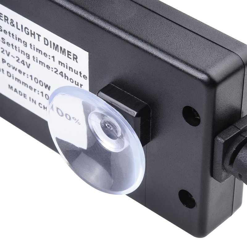 12-24V Digital Controller Dimmer Timer with 2 Suckers for LED Aquarium Light Fish Tank
