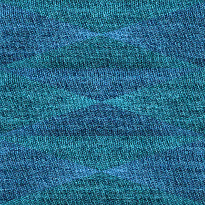 Tyra Performance Wool Geometric Indoor Rug, Square 3'