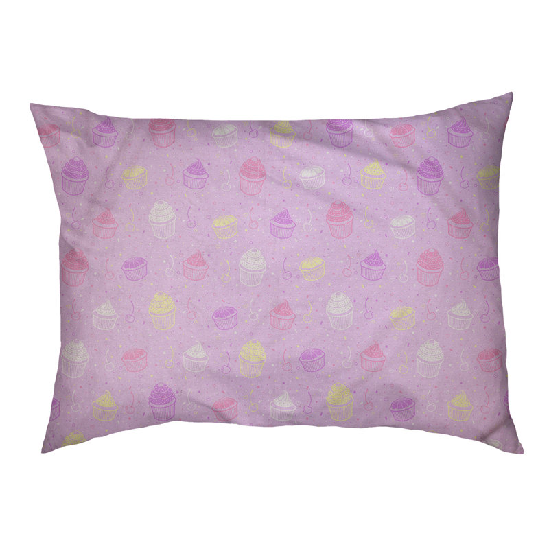 Byrge Fleece Pet Bed, 14" L x 42.50" W, Purple/White