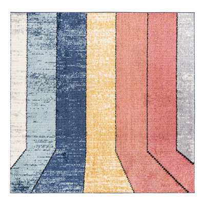 Abrams Geometric Polyester Rug