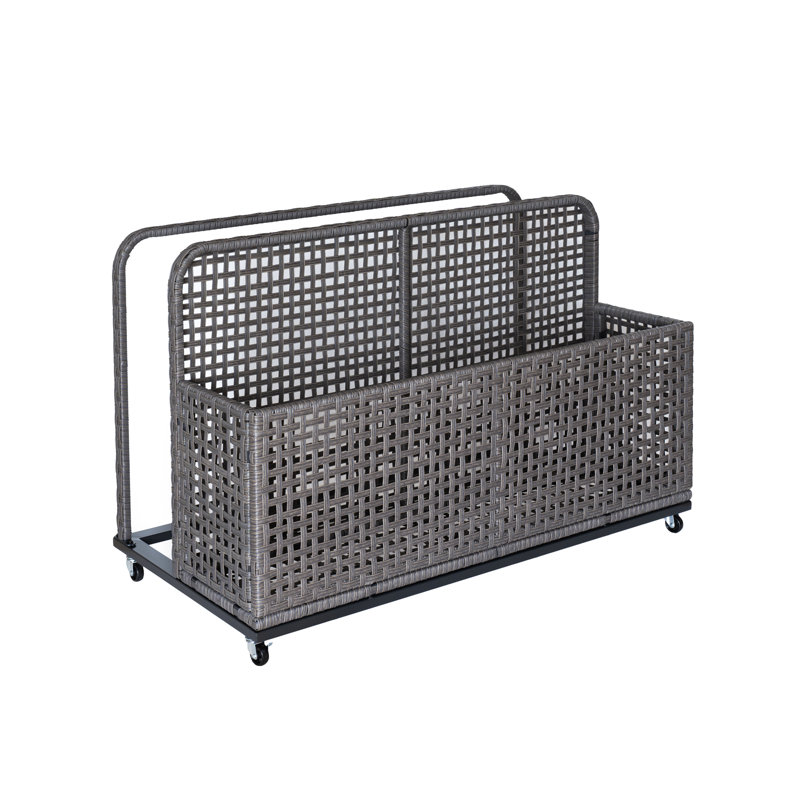 Poolside Float Storage, Outdoor Storage, Patio Poolside Float Storage Basket, Storage Box, Outdoor Pool Caddy, Gray