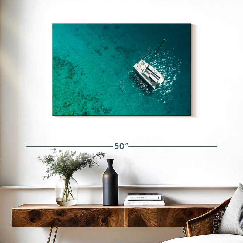Mehar Catamaran Adrift, 24" H x 36" W