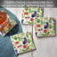 Ensemble de 4 sous-verres Eat Veggies