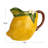 Sunny Orchard Stoneware Lemon Pitcher