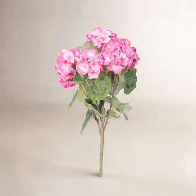 18" Artificial Geranium Bush