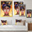 Portrait d'un élégant mannequin V - œuvre d'art sur toile Glam-590486725-590486724