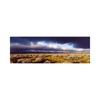 Ominous Sky, Mojave Desert, California, USA - Wrapped Canvas Panoramic Print