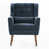 Chenille bleu foncé