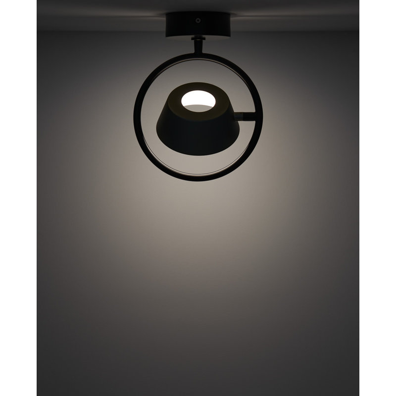 Olo Ring Wall Sconces, Matte Black, Black