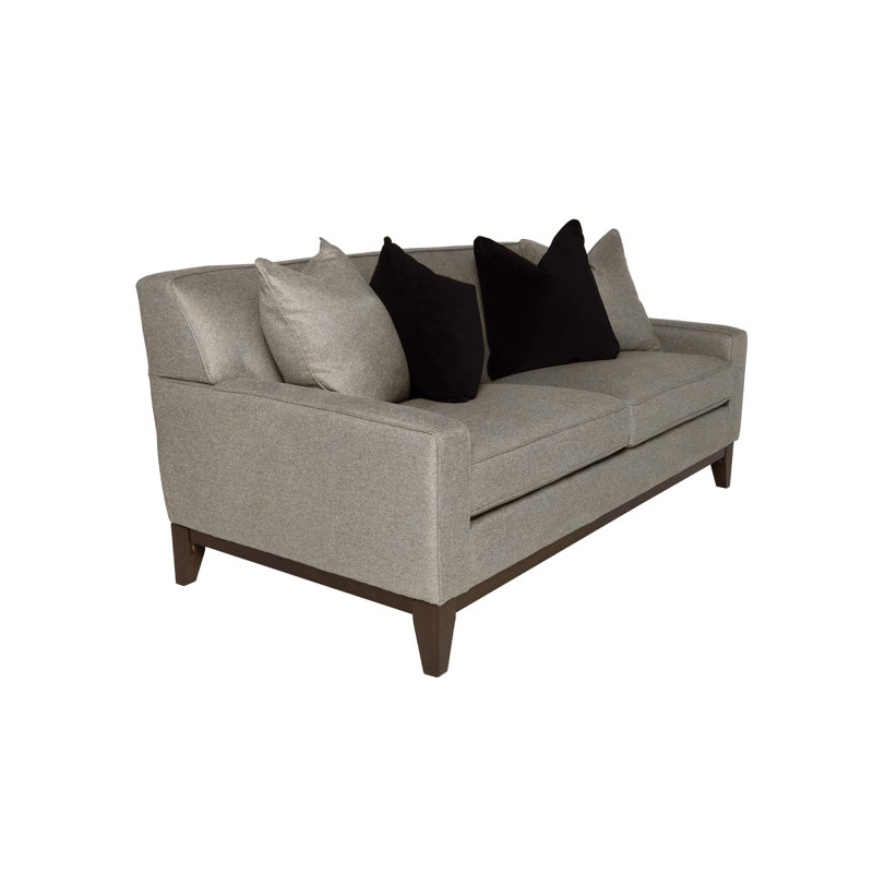 Canapé d'appoint Edman, Polyester beige foncé / noir