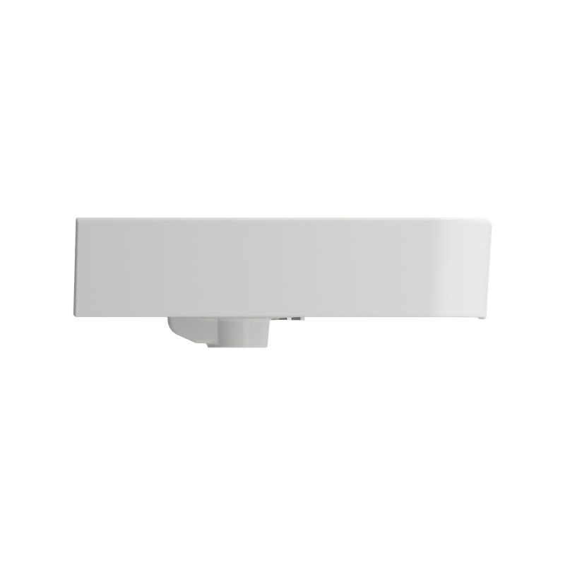 Parma 33.27'' L Bathroom Sink, Matte White, Single-Hole