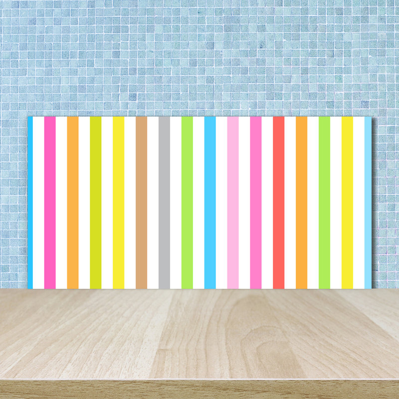 50cm W x 100cm L Glass Peel and Stick Panel
